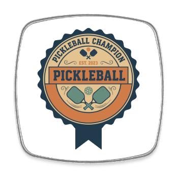 Pickleball-Champion Est 2023 Funny Player Love - Viereckiger Kühlschrankmagnet - Weiß - Vorne
