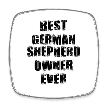 Best German Shepherd Owner - Square fridge magnet - white - Front