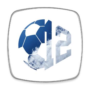 NO. 12 FOOTBALLER NUMBER 12 FOOTBALL 12TH BIRTHDAY - Square fridge magnet - white - Front