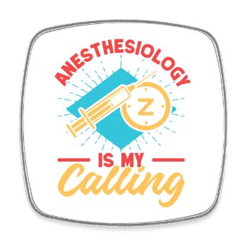 Anesthesiologist Is My Calling Anesthesia - Viereckiger Kühlschrankmagnet - Weiß - Vorne