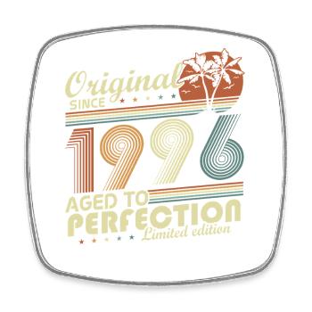 Original 1996 Vintage Retro Geburtstag Geschenk - Magnet carré - blanc - Devant