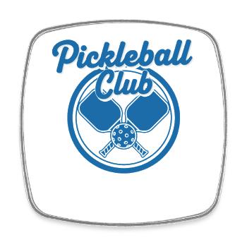 Club de pickleball Joueur drôle Pickle Ball Amour - Magnet carré - blanc - Devant