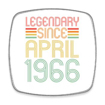 Légendaire depuis avril 1966, Rétro, anniversaire - Magnet carré - blanc - Devant
