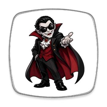 Vampire - Square fridge magnet - white - Front