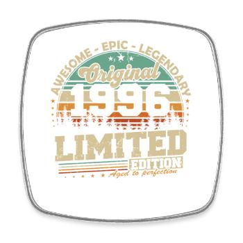 Cadeau d’anniversaire rétro vintage original de 1996 - Magnet carré - blanc - Devant