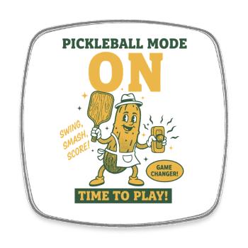 Mode Pickleball sur l’amour drôle des joueurs de pickleball - Magnet carré - blanc - Devant