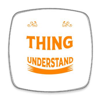 Watch Movement - Square fridge magnet - white - Front