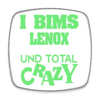 Lenox - Viereckiger Kühlschrankmagnet - Weiß - Vorne