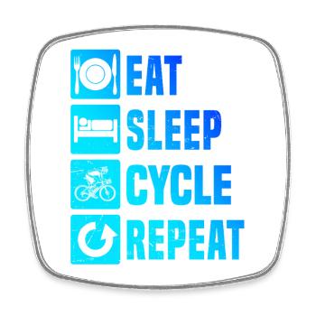 Gift idea for a road bike with road bike - Square fridge magnet - white - Front