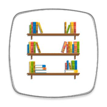 Reader Bookaholic Love Books Heartbeat – Book Read - Viereckiger Kühlschrankmagnet - Weiß - Vorne