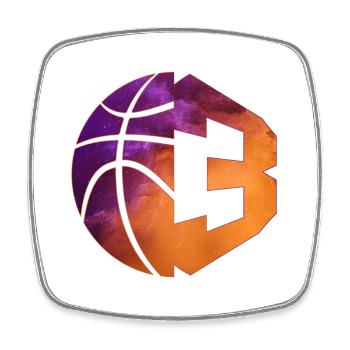 NUMBER 3 BASKETBALL 3RD BIRTHDAY - Square fridge magnet - white - Front
