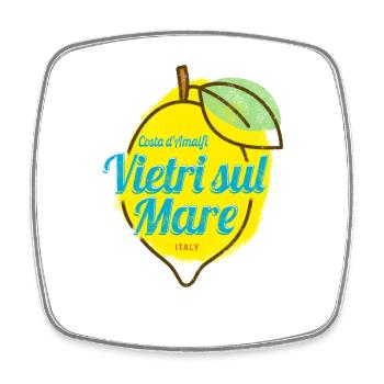 Vietri sul Mare, Costa d'Amalfi, Italy, Amalfi Coast - Square fridge magnet - white - Front