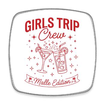 Fête de vacances de la Girls Trip Crew - Magnet carré - blanc - Devant
