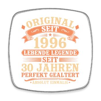 Original 1996 – Legendär & Vintage 30. Geburtstag - Viereckiger Kühlschrankmagnet - Weiß - Vorne