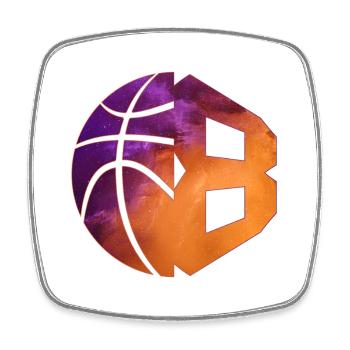 NUMMER 8 BASKETBALL 8. GEBURTSTAG - Viereckiger Kühlschrankmagnet - Weiß - Vorne
