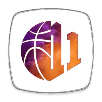 NUMMER 11 BASKETBALL 11. GEBURTSTAG - Viereckiger Kühlschrankmagnet - Weiß - Vorne