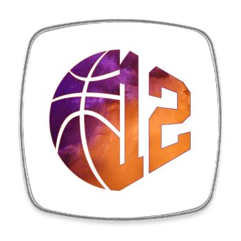 NUMÉRO 12 : 12E ANNIVERSAIRE DE BASKET-BALL - Magnet carré - blanc - Devant