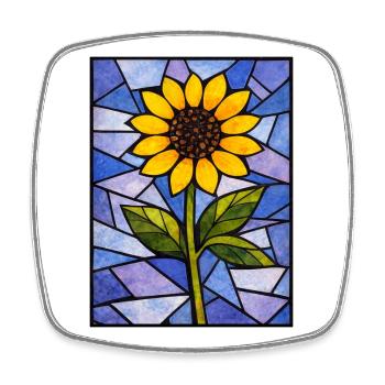 Yellow Sunflowers Flowers Sunflower Graphics - Square fridge magnet - white - Front