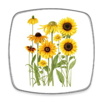 Yellow Sunflowers Flowers Sunflower Graphics - Square fridge magnet - white - Front