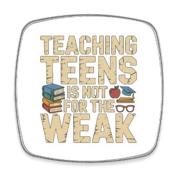 High School Teacher Teaching Teens School Teacher - Viereckiger Kühlschrankmagnet - Weiß - Vorne