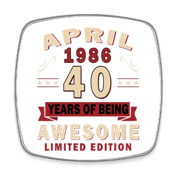 40 ans d’édition limitée incroyable - Magnet carré - blanc - Devant