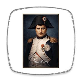 Napoleon Portrait Military Uniform - Square fridge magnet - white - Front