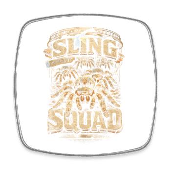 Escouade de Sling Tarentula - Magnet carré - blanc - Devant