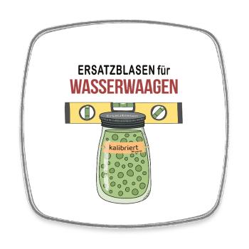 Ersatzblasen für Wasserwaagen Lustig Handwerk - Viereckiger Kühlschrankmagnet - Weiß - Vorne