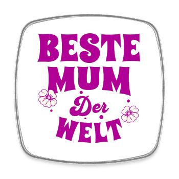 Lustiges Mama Oma Muttertag Geschenk Design Humor - Viereckiger Kühlschrankmagnet - Weiß - Vorne