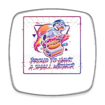 Fier d’avoir un peu de Viennois - Magnet carré - blanc - Devant
