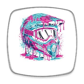 Motocross, Motocross Rider, Dirt Bike, Dirt Biker - Square fridge magnet - white - Front
