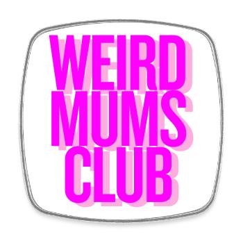 weird mums club - weirdpeoplelovethis. - Viereckiger Kühlschrankmagnet - Weiß - Vorne