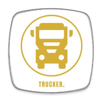 ROUTIER. Success Edition – Design Minimaliste Gold - Magnet carré - blanc - Devant