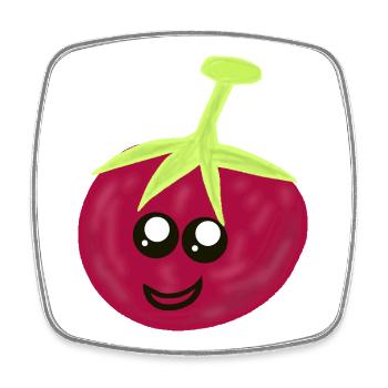 Tomaten Tomaten Gemüse Kawaii Hobbygärtner - Viereckiger Kühlschrankmagnet - Weiß - Vorne