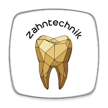 Shirt Zahntechnik Polyzahn - Viereckiger Kühlschrankmagnet - Weiß - Vorne
