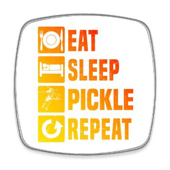 Pickleball Game Design for Pickleball Tournament Fans - Square fridge magnet - white - Front