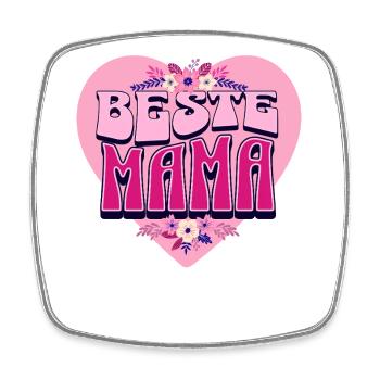 Beste Mama – Perfektes Muttertagsgeschenk - Viereckiger Kühlschrankmagnet - Weiß - Vorne