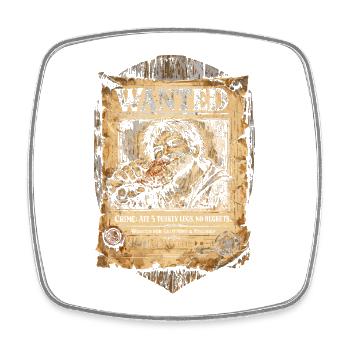 Medieval Festival Medieval Market Ate 5 Turkey Legs - Square fridge magnet - white - Front