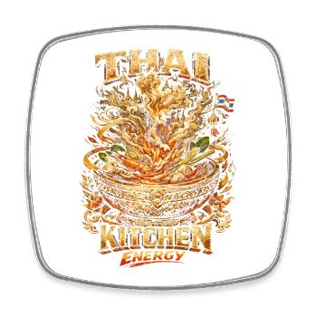 Thailand Thai Pride Thai Kitchen Energy - Square fridge magnet - white - Front