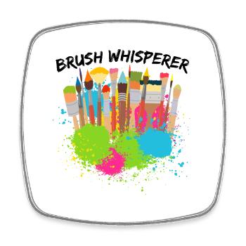 Cool Artist Brush Whisperer Painter Gift Idea - Viereckiger Kühlschrankmagnet - Weiß - Vorne