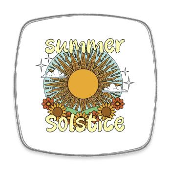 Litha Pagan: Sommersonnenwende, Mittsommer, Mittsommer, Mittsommer. - Viereckiger Kühlschrankmagnet - Weiß - Vorne