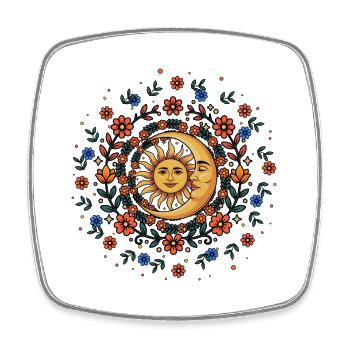 Litha Pagan: Sommersonnenwende, Mittsommer, Mittsommer, Mittsommer. - Viereckiger Kühlschrankmagnet - Weiß - Vorne