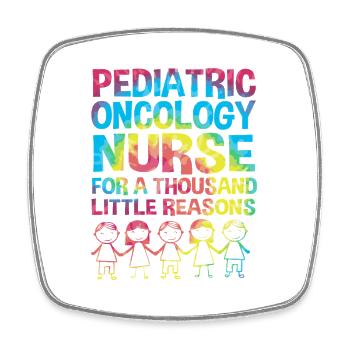 Childhood cancer Cancer survivor Cancer stinks - Square fridge magnet - white - Front