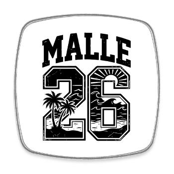 Malle 2026 Trikot Sommer - Viereckiger Kühlschrankmagnet - Weiß - Vorne