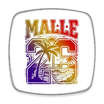 Malle 2026 Jersey Multicoloured - Square fridge magnet - white - Front