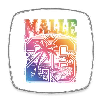 Malle 2026 Jersey Multicoloured - Square fridge magnet - white - Front