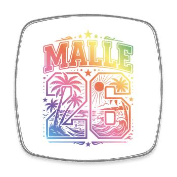 Malle 26 Jersey Mallorca Multicoloured - Square fridge magnet - white - Front