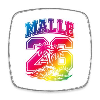 Malle 26 Trikot 2026 Mallorca - Viereckiger Kühlschrankmagnet - Weiß - Vorne