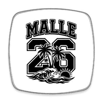 Malle 26 Trikot 2026 Mallorca - Viereckiger Kühlschrankmagnet - Weiß - Vorne