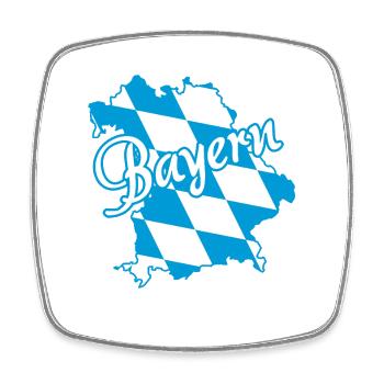 Bayern | Blau Weiß Rauten - Viereckiger Kühlschrankmagnet - Weiß - Vorne